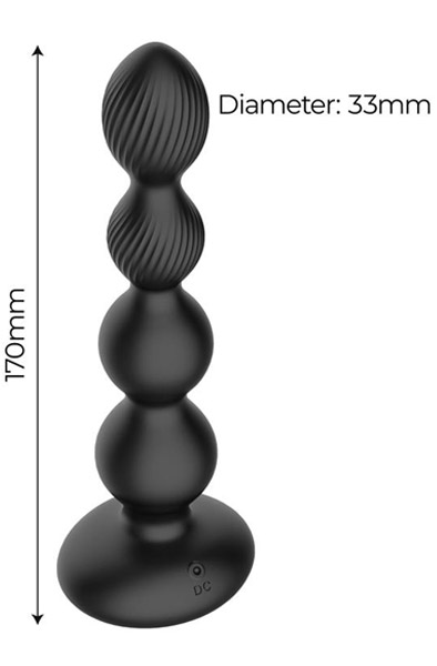 Mouve Analplug mit Wellenbewegung & Vibration inklusive Fernbedienung - Vibrierender Analplug 2