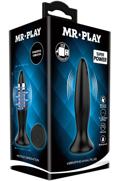 Mr. Play 12-Funktions Vibrations-Analplug - Vibrierender Analplug 2