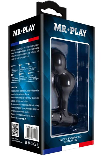 Mr. Play Silikon-Vibrator Analplug - Vibrierender Analplug 6