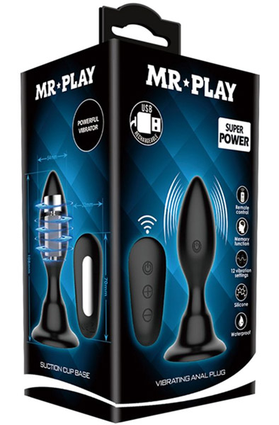 Mr. Play Vibrations-Analplug mit Fernbedienung - Vibrierender Analplug 4