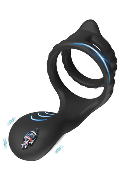 Multi Cockring mit G-Punkt-Stimulation für ultimativen Orgasmus - Vibrierender Penisring 2