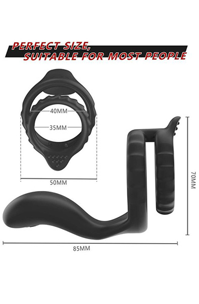 Multi Cockring mit G-Punkt-Stimulation für ultimativen Orgasmus - Vibrierender Penisring 3