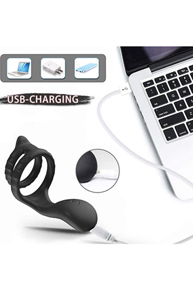 Multi Cockring mit G-Punkt-Stimulation für ultimativen Orgasmus - Vibrierender Penisring 5