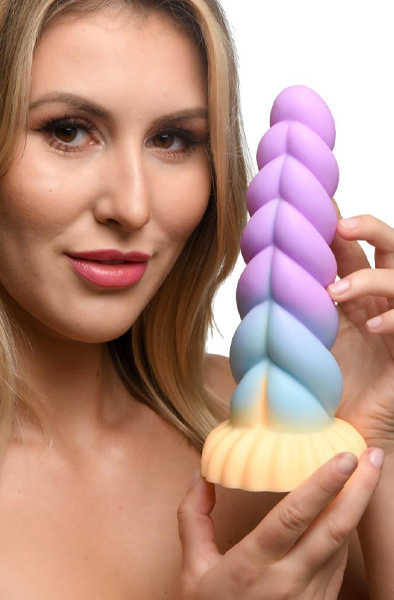 Mystique Silikon-Einhorn-Dildo 21 cm - Drachen-Dildo 2