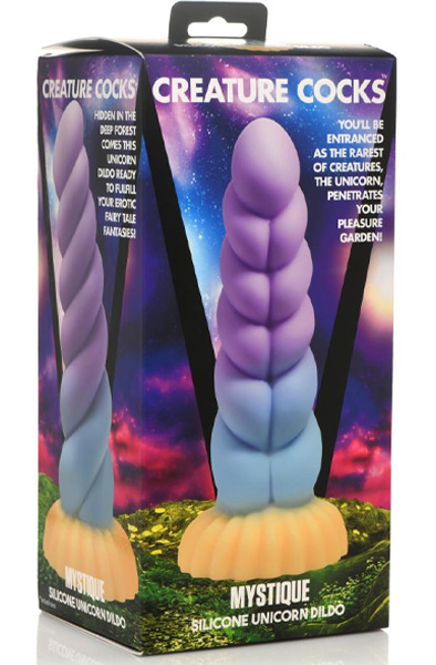 Mystique Silikon-Einhorn-Dildo 21 cm - Drachen-Dildo 7