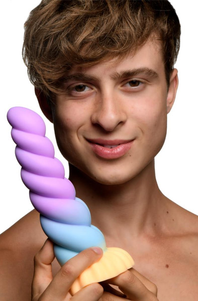 Mystique Silikon-Einhorn-Dildo 21 cm - Drachen-Dildo 8