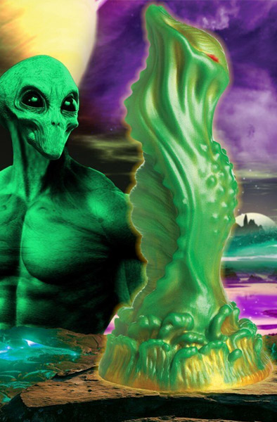 Nebula Alien Silikon Dildo 19 cm - Monster-Dildo 6