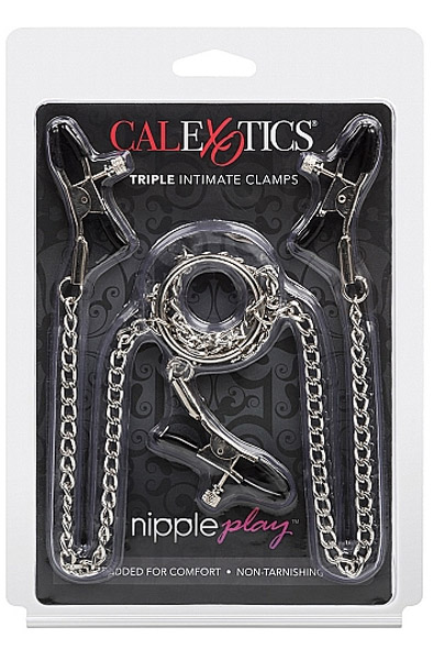 Nipple Play Dreifache Intim-Klemmen - Brust- und Klitorisklemmen 3