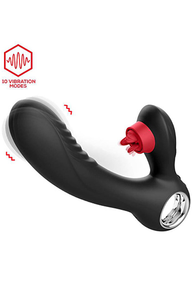 Niza Vibe mit Heizfunktion & Dreifacher Klitoriszunge - Rabbit-Vibrator 4