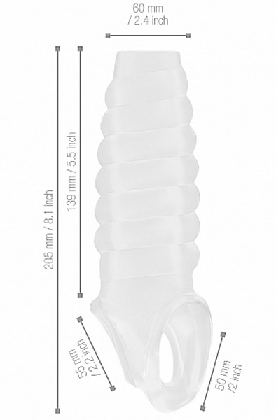 No.21 Schwanz Erweiterung Transparent - Penisverlängerung/Penishülle 2