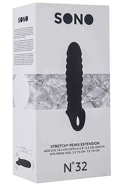 No.32 Stretchy Penis Extension Black - Penisverlängerung/Penishülle 2