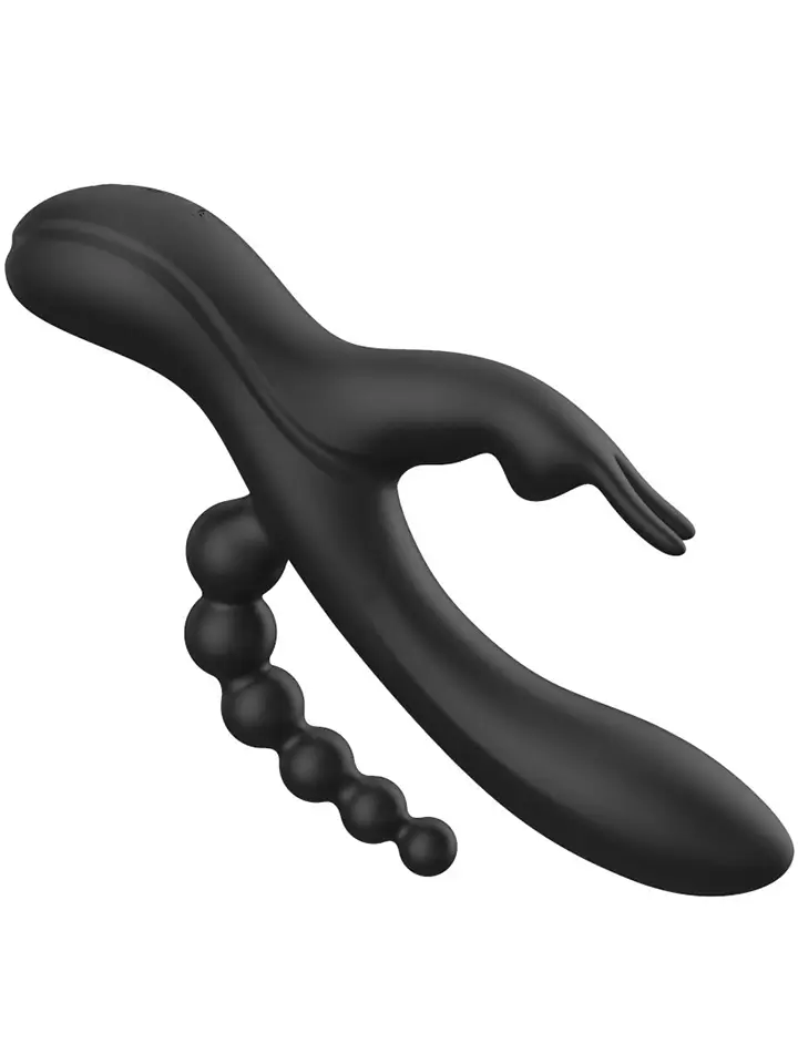 Noir Euphoria Flüssigsilikon Dreifaches Vergnügen - Rabbit-Vibrator 2