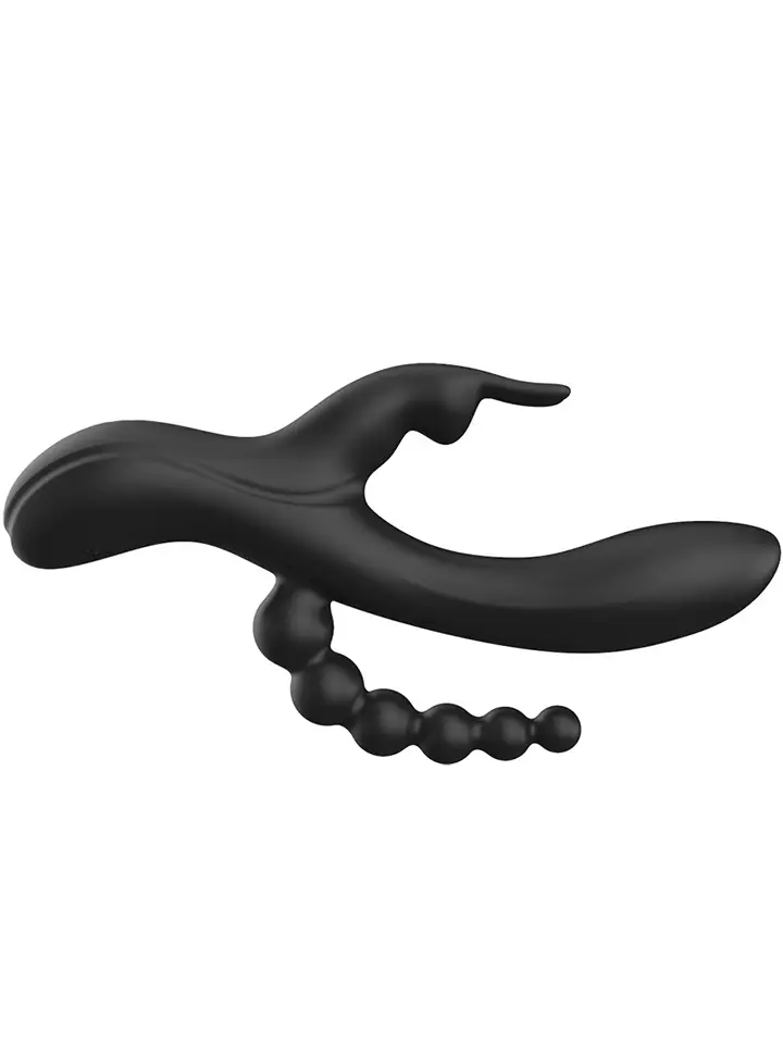 Noir Euphoria Flüssigsilikon Dreifaches Vergnügen - Rabbit-Vibrator 5