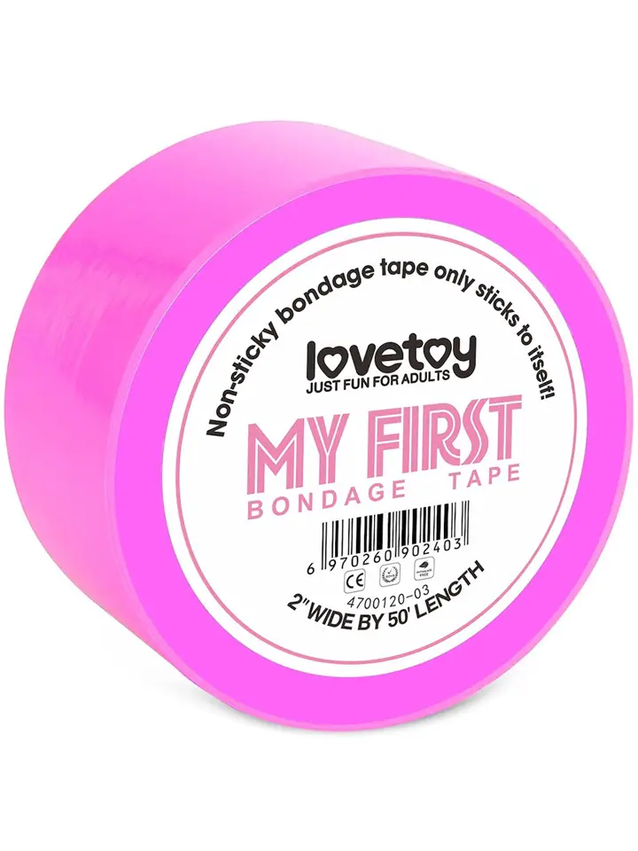 Non-Sticky Bondage Tape Neonpink 15m - Bondage-Band 1