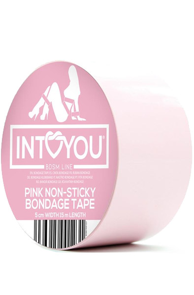 Non-Sticky Bondage Tape Pink 15 m - Bondage-Band 2