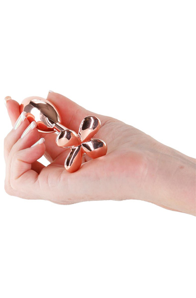NS Novelties Rear Assets Kleeblatt Roségold - Analplug 2
