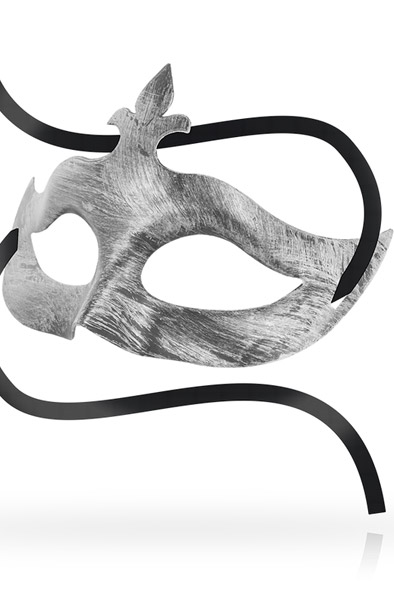 Ohmama Masken Fleur De Lis Augenmaske Silber - Maske 2