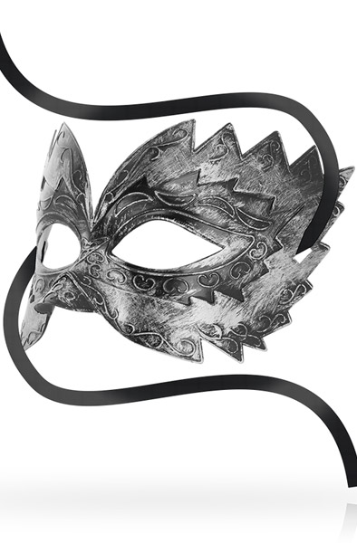 Ohmama Masken Venezianische Augenmaske Silber - Maske 2