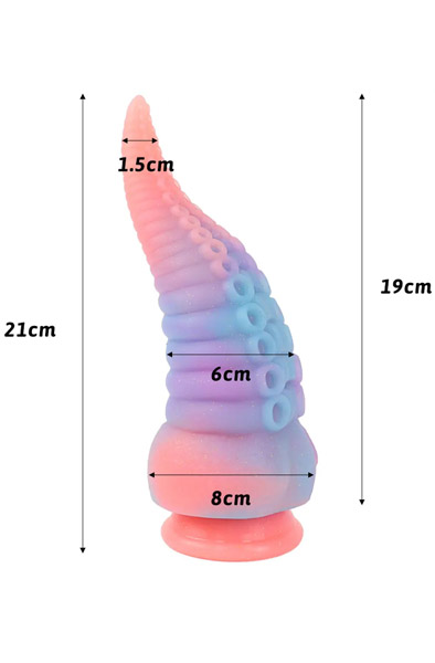 Oktox Leuchtender Dildo 21 cm - Drachen-Dildo 3