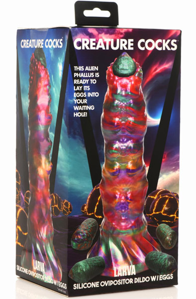 Ovipositor Dildo mit Eiern 23 cm - Drachen-Dildo 8
