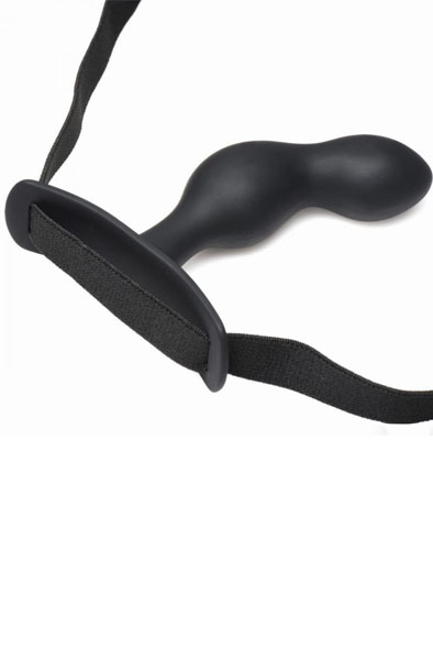 P-Spot Plugger Analplug mit Geschirr & Fernbedienung - Prostata-Vibrator 3