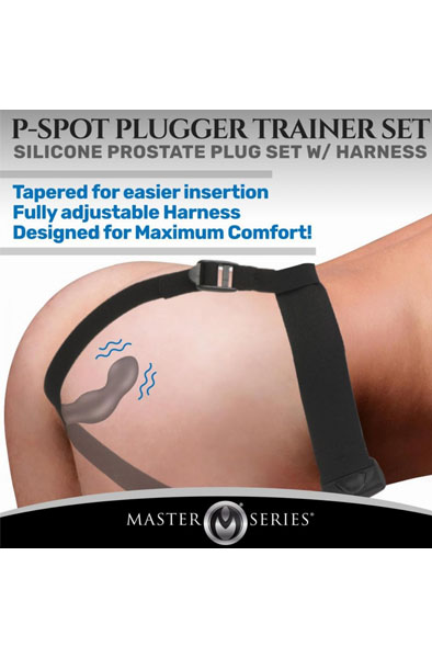 P-Spot Plugger Analplug mit Geschirr & Fernbedienung - Prostata-Vibrator 4