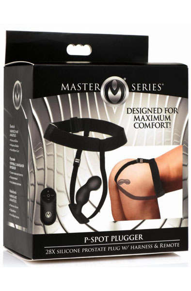 P-Spot Plugger Analplug mit Geschirr & Fernbedienung - Prostata-Vibrator 8
