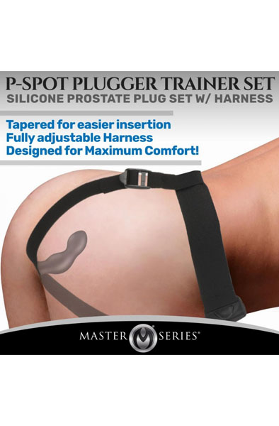 P-Spot Plugger Prostata Plug Set mit Geschirr - Prostatastimulation 4