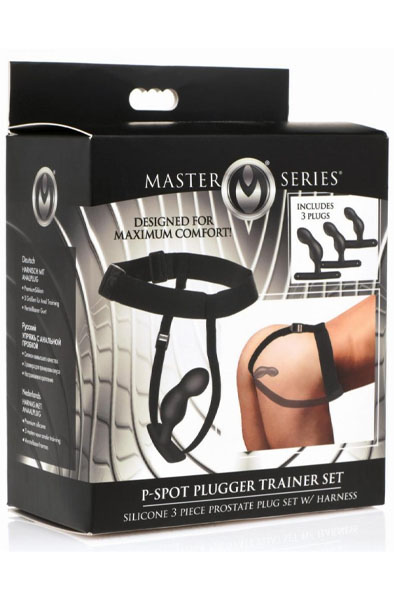 P-Spot Plugger Prostata Plug Set mit Geschirr - Prostatastimulation 7