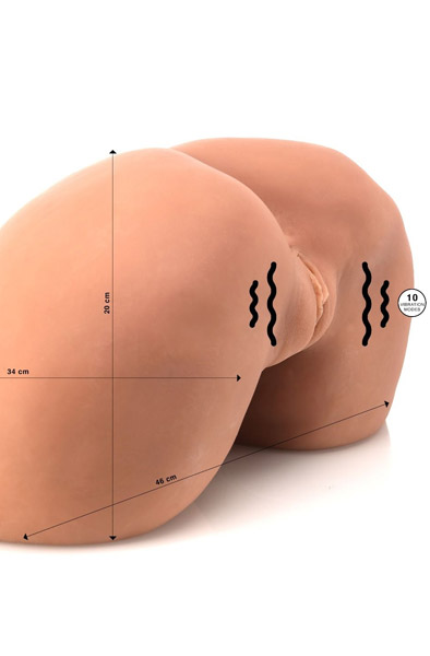Pamela's Wildes Vibrations-Shaking-Arsch 12,5 kg - Sexpuppe 2