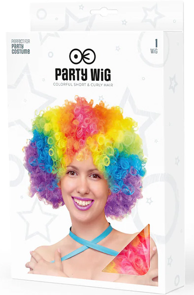 Party Perücke Afro Bunte Haare - Perücke 2
