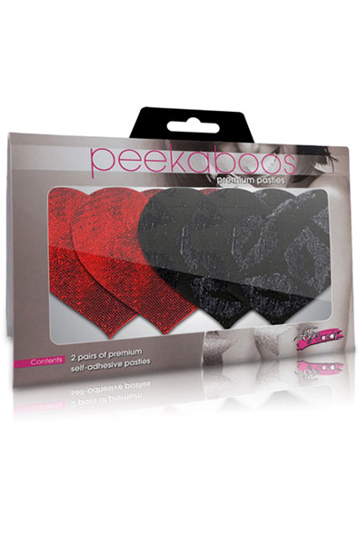 Peekaboo Pasties Gestohlene Küsse Herzen - Brustwarzenkappen 2