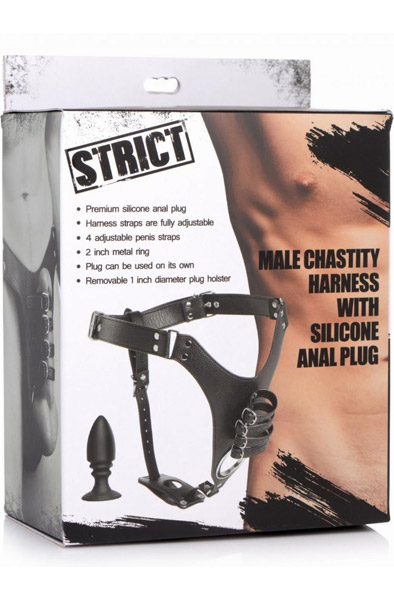Penis-Keuschheitsgürtel mit Silikon-Analplug - Keuschheitsgürtel 3