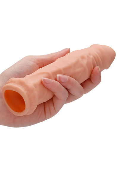 Penis Sleeve Hautfarben 16 cm - Penishülle 2