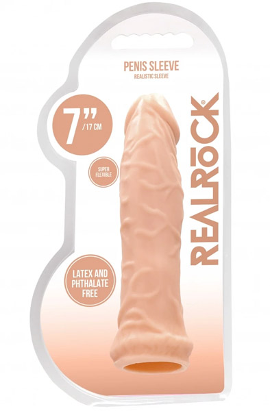 Penis Sleeve Hautfarben 16 cm - Penishülle 3