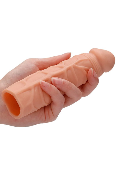 Penis Sleeve Hautfarben 17 cm - Penishülle 2