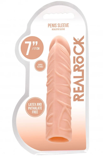 Penis Sleeve Hautfarben 17 cm - Penishülle 3