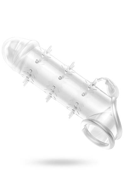 Penis Sleeve mit Hase und Spitzen transparent - Penishülle 3
