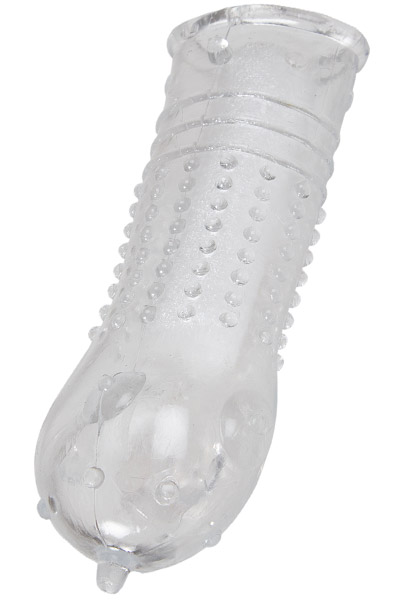 Penis Sleeve mit stimulierenden Noppen & Rippen - Penishülle 2