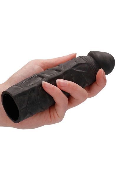 Penis Sleeve Schwarz 17 cm - Penishülle 2