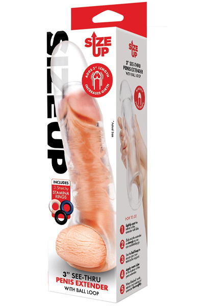 Penisverlängerer mit Hodenschlaufe Extra Breit - Penisverlängerung/Penishülle 1