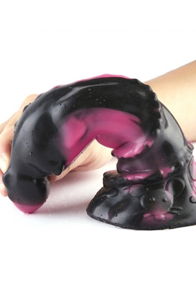 Pink Alien Dracis Silikon Dildo 21 cm - Drachen-Dildo 2