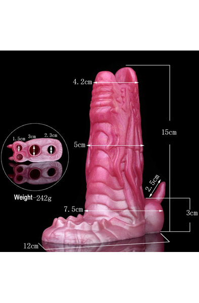 Pink Alien Fantasy Penishülle 15 cm - Penisverlängerung/Penishülle 2