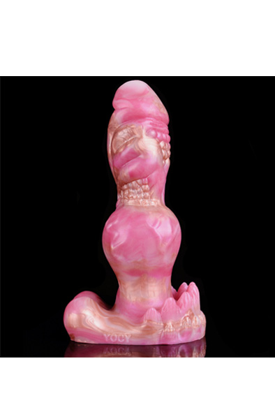 Pink Alien Jixaxe Dildo 22,5 cm - Drachen-Dildo 4