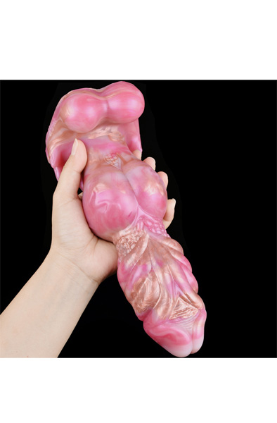 Pink Alien Jixaxe Dildo 22,5 cm - Drachen-Dildo 5
