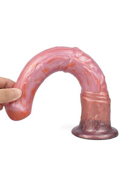 Pink Alien Jolly Star Metallic Dildo 29,5 cm - Drachen-Dildo 6