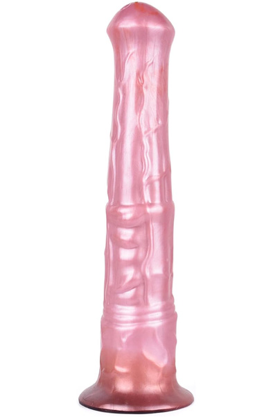 Pink Alien Jolly Star Metallic Dildo 36 cm - Drachen-Dildo 2