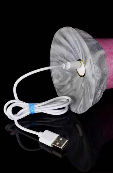 Pink Alien Luminara Vibrationsdildo 20,5 cm - Drachen-Dildo 6