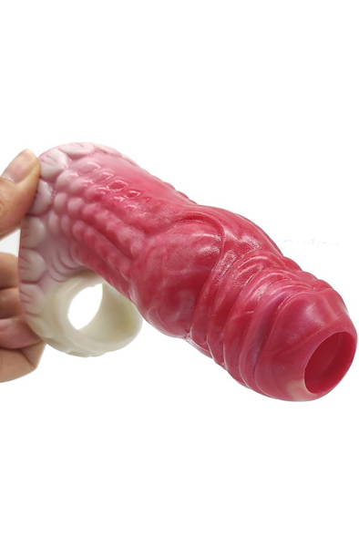 Pink Alien Monster Penishülle 13,8 cm - Penisverlängerung/Penishülle 2