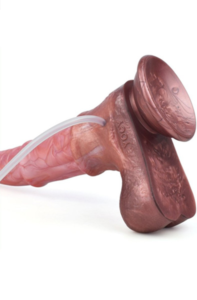 Pink Alien Spritzender Dildo Jumpy 24,5 cm - Drachen-Dildo 4